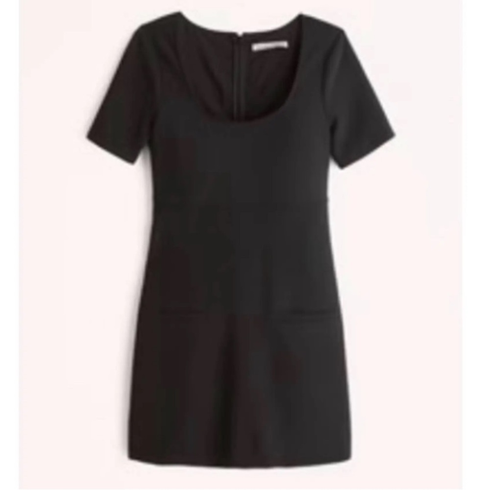 Abercrombie & Fitch Classic Black Midi Dress